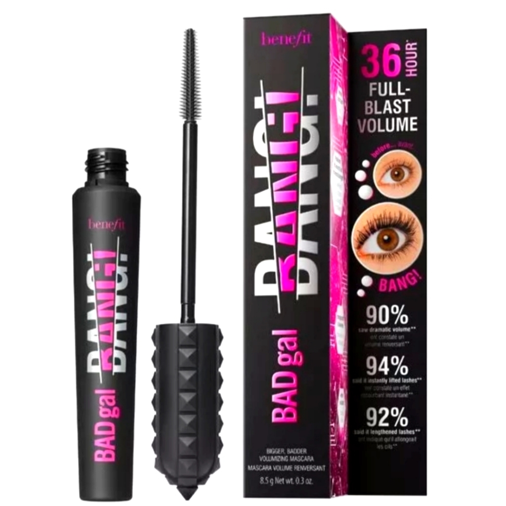 BENEFIT BAD GAL BANG MASCARA 36HR FULL BLAST VOLUME BLACK 0.3 OZ